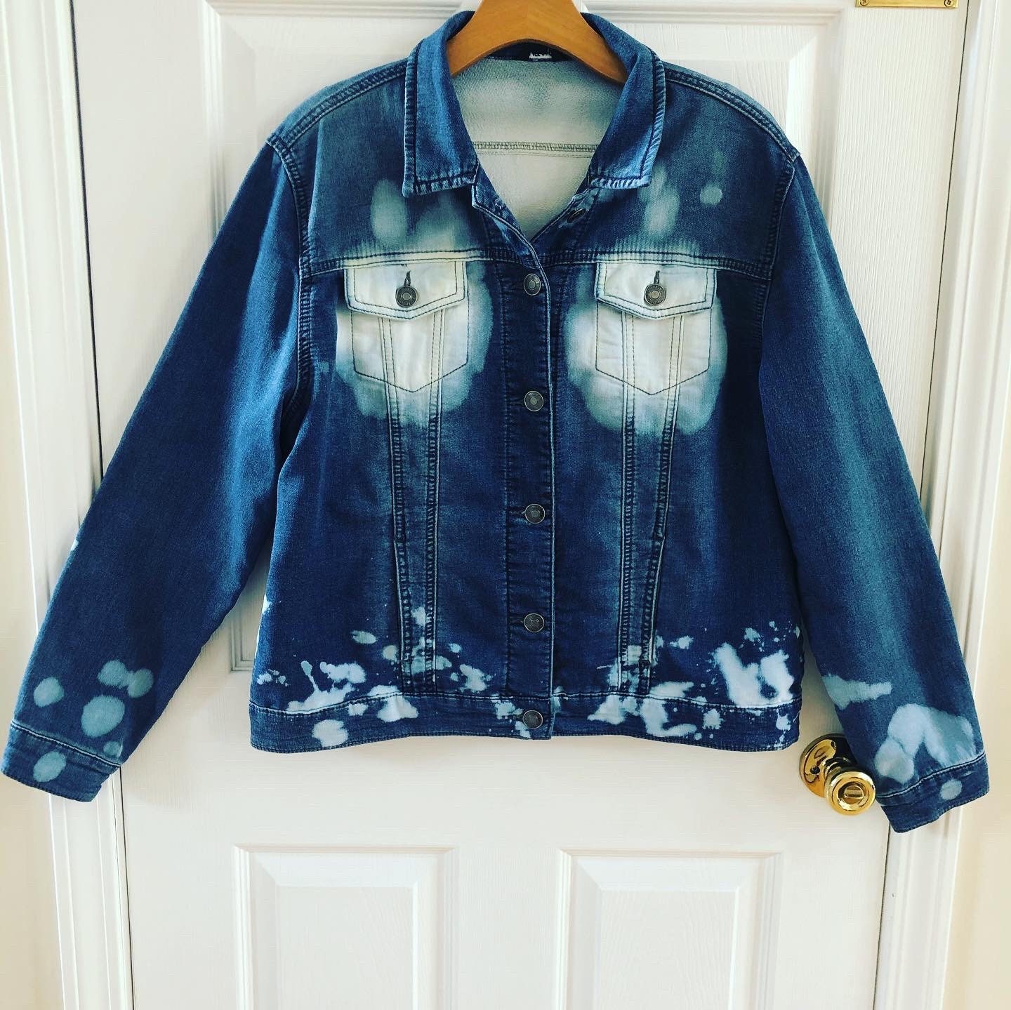 bleached jean jacket
