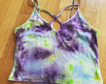 Tie dye crop top size medium