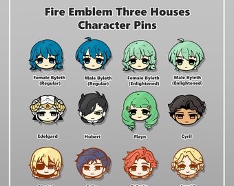 Fire Emblem Three Houses Character Pins