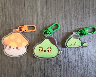 Maplestory Orange Mushroom and Slime Charms