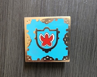 Gold Maple Leaf Emblem Pin