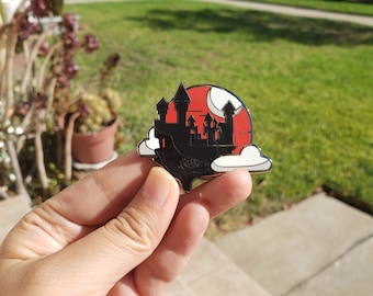 Dracula's Castle Enamel Pin