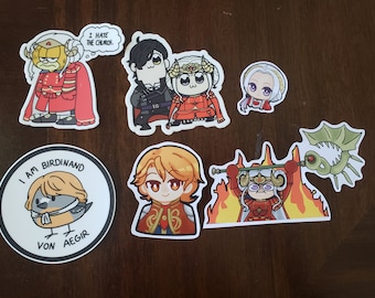 Fire Emblem Three Houses Stickers: Black Eagles