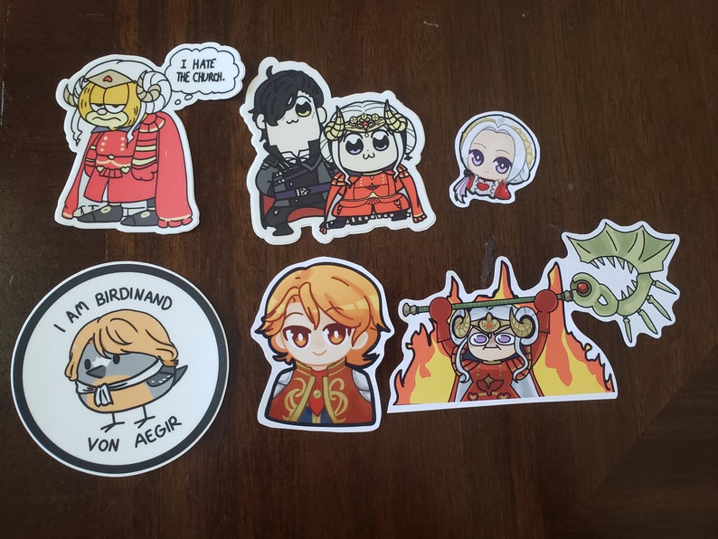 Fire Emblem Three Houses Stickers: Black Eagles image 1