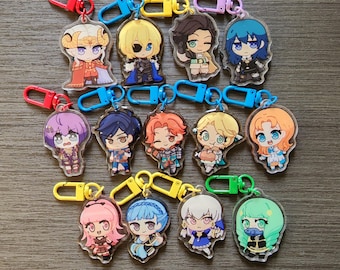 Fire Emblem Three Houses 2 Inch Clear Acrylic Keychain