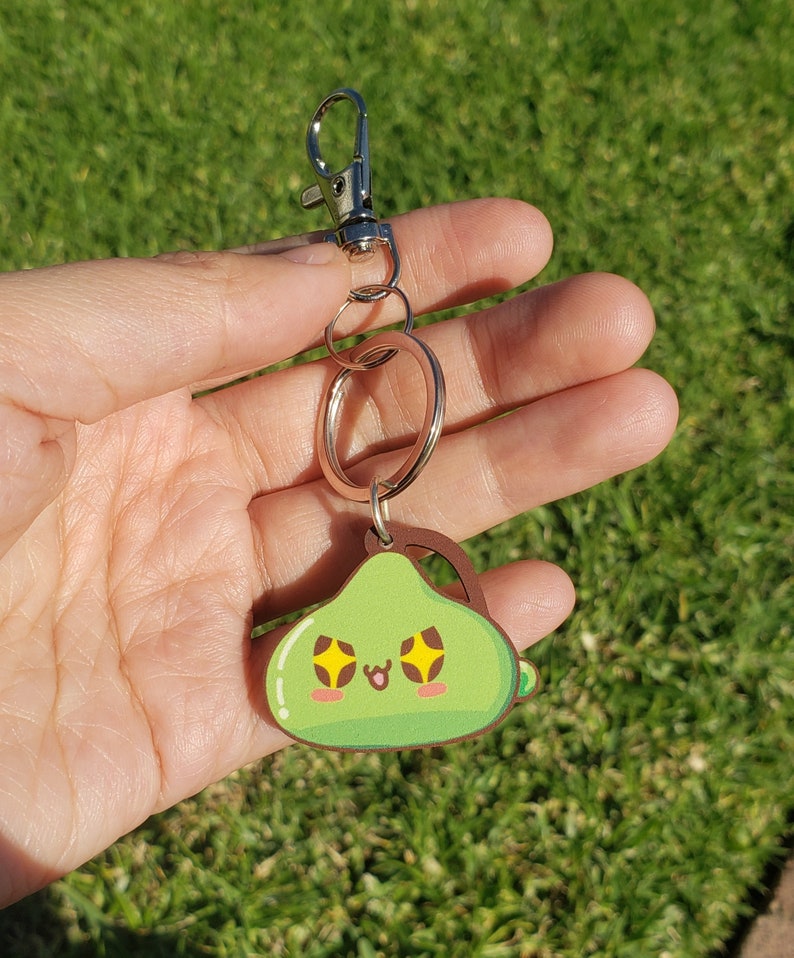 Maplestory Wooden Charms Green Slime