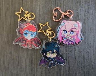 Kaiser and Angelic Buster 2 Inch Epoxy Acrylic Keychain
