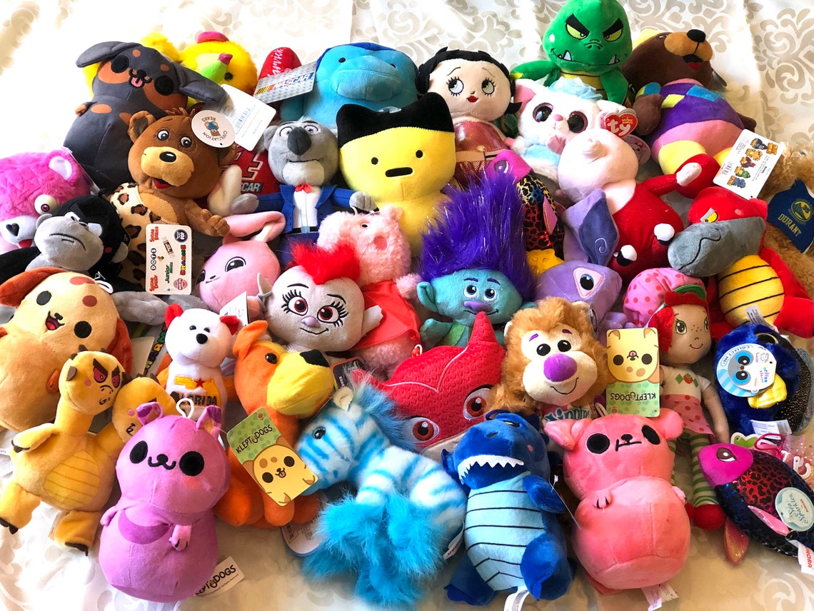 Claw Machine Stuffed Animal Plush Mix 120 Pieces 50 Etsy