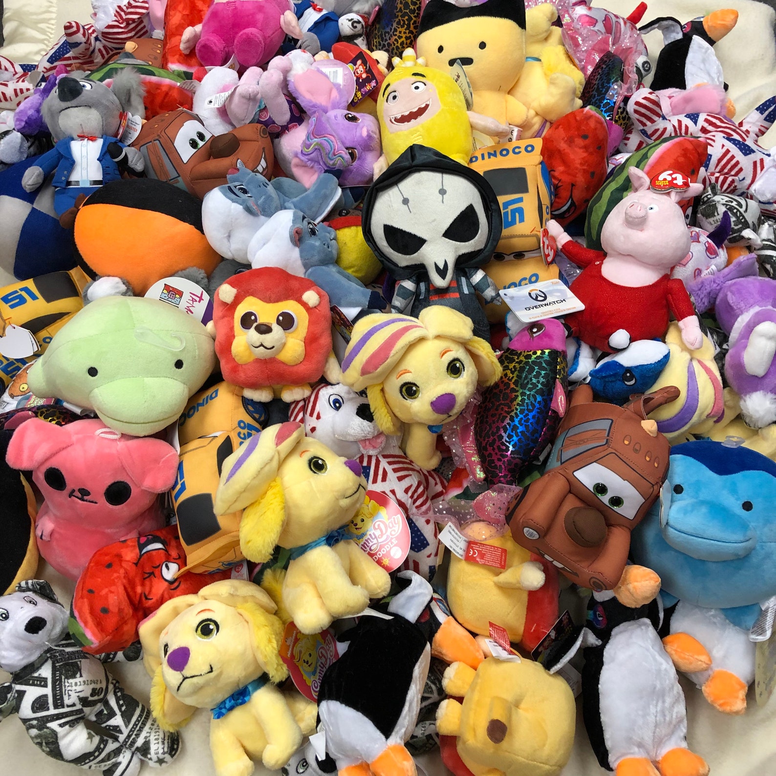 Claw Machine Stuffed Animal Plush Mix 120 Pieces 40 Etsy