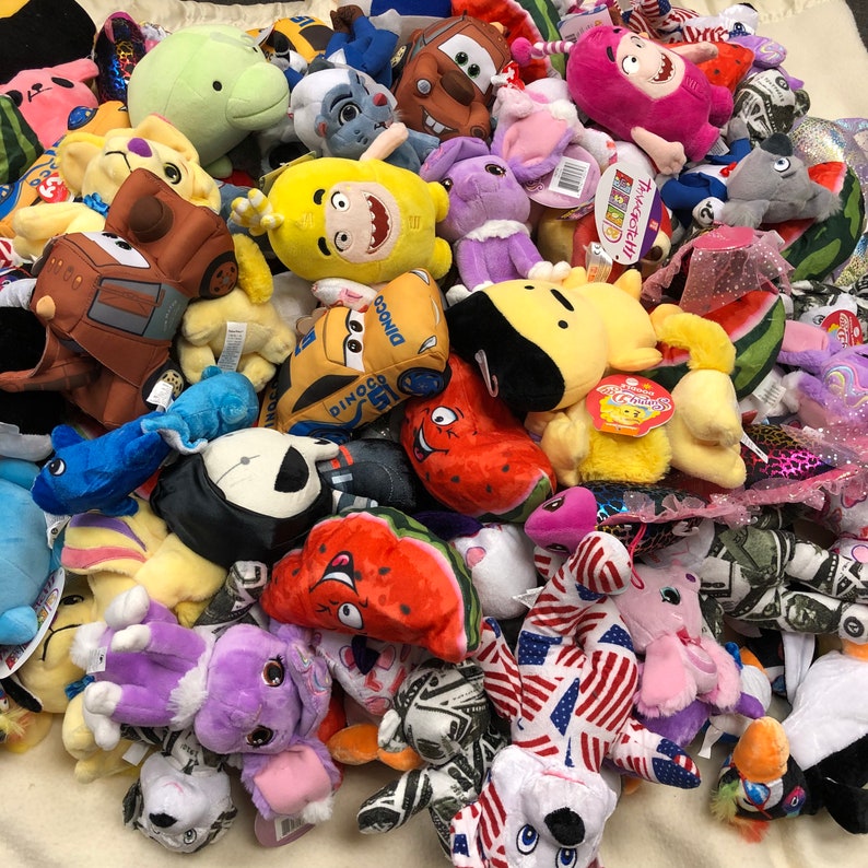 Claw Machine Stuffed Animal Plush Mix 120 Pieces 40 Etsy