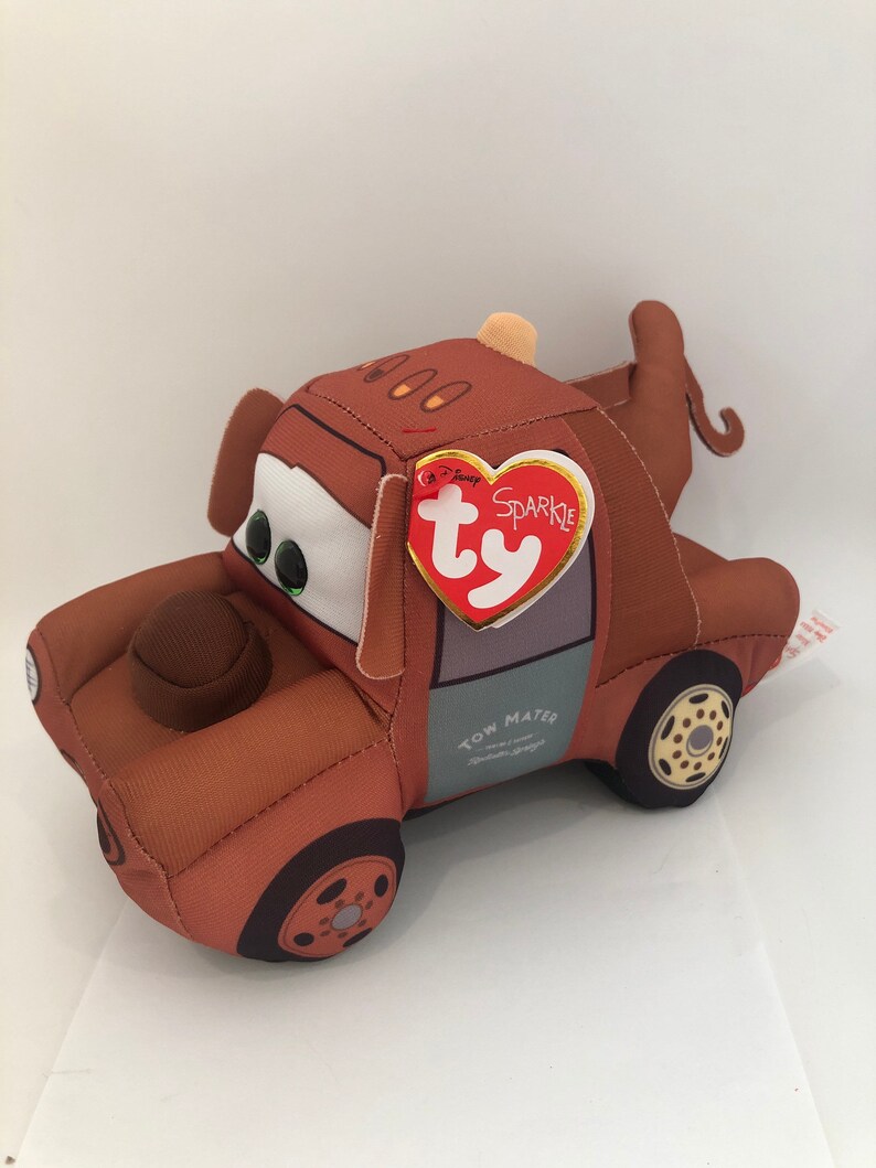 Ty Beanie Babies Plush Disney Pixar Cars 3 Mater the Tow | Etsy