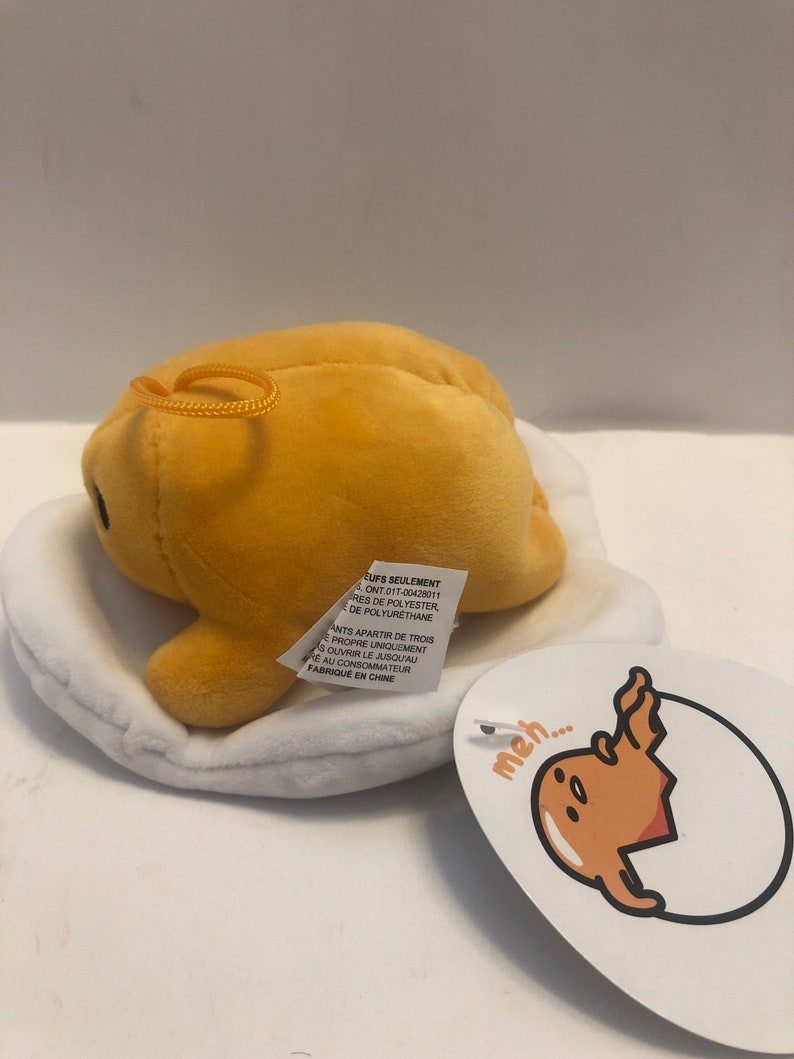 Gudetama The Lazy Egg Plush 5 Length Laying Sanrio Fiesta New | Etsy