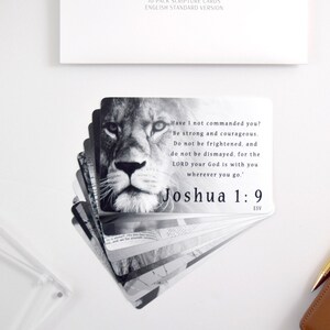 Men&#39;s Scripture Cards, Bible Verse Cards, Encouragement, Memorization Scripture (10-Pack)
