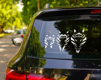 Ahsoka Evolution Car Decal - Bumper sticker  - vinyl- Star Wars