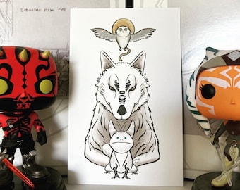 Lothal Creatures Mini Print | Postcard | Rebels