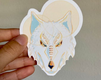 White Loth Wolf Sticker - Vinyl/Waterproof/Decal/Glossy