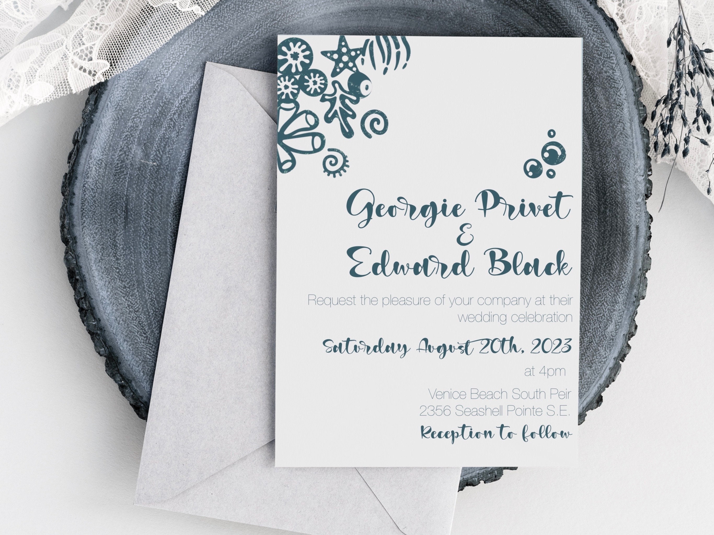Invitations Paper & Party Supplies Paper Printable Invitations by a ...