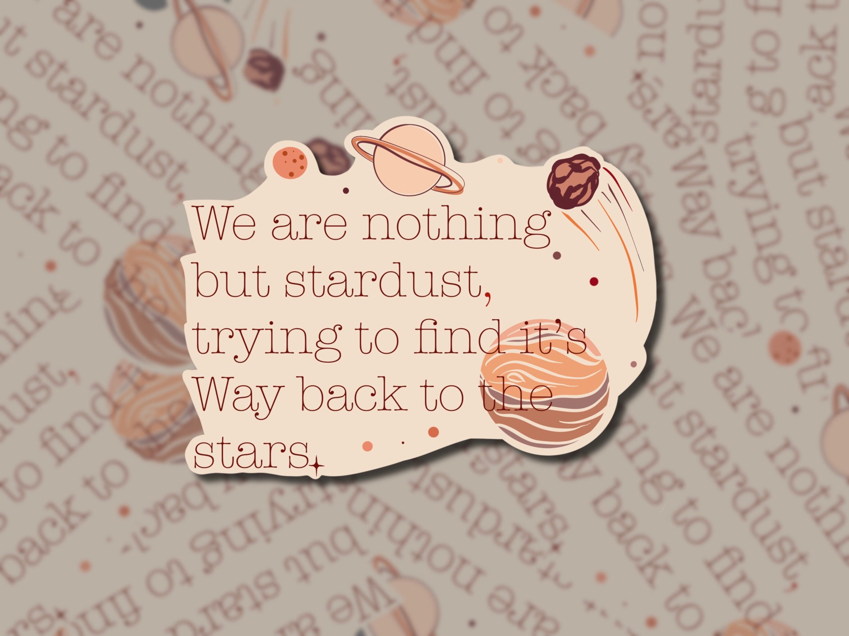 Stardust Sticker Format Stardust Decal - Waterproof | Vinyl| Sticker - Etsy