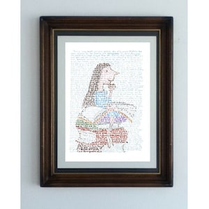 Matilda, un póster hecho a mano de lo que muy bien podría ser el mejor libro para niños de todos los tiempos.