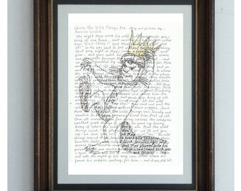 Where the Wild Things Are poster, from classic picture book by Maurice Sendak, Max&#39;s adventures with the monsters of his own imagination