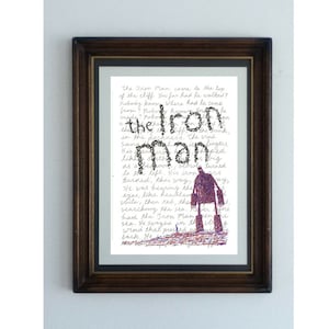 The Iron Man, a reading poster based on the classic children&#39;s story by Ted Hughes