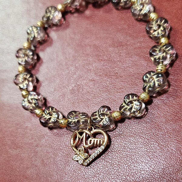 Heart 18k gold filled charm with a Butterfly & Cz. Micro beads