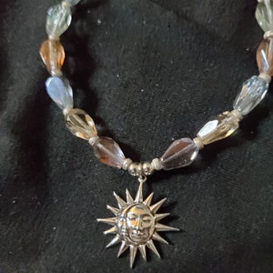 Anhänger Sonne/Mond aus Sterlingsilber