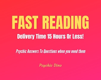 Fast same day psychic reading quick response to your questions