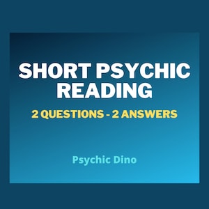 2 Domande di lettura psichica Fai qualsiasi domanda per ottenere risposte concise e dirette e intuizioni da Psychic Dino, la verità non è mai finzione