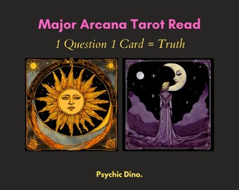 Tarot card reading the Major Arcana  1 question any subject short to the point psychic Tarot reading insight and answers