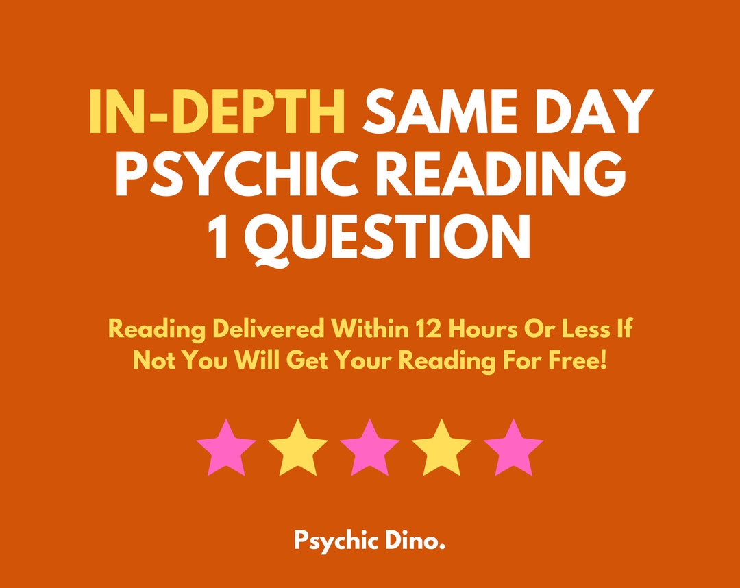 Detailed Same Day Psychic Reading 1 Question Fast Response Time - Etsy