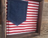 Framed Flag Quilt Block