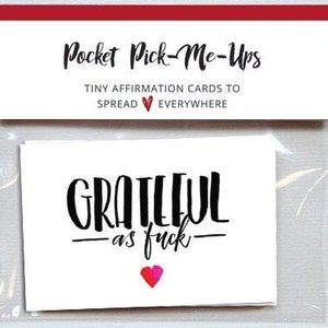 Cartões de incentivo Pocket-Pick-Me-Ups, AF grato, presente de sobriedade, presente sóbrio, presente de sobriedade para ele, cartão de gratidão, presente de sobriedade para ela