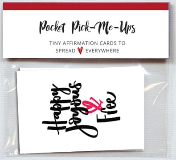 Happy Joyous and Free Encouragement Cards, Sobriety Gift, Sober