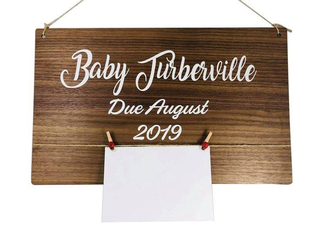 Baby Announcement Boards Etsy