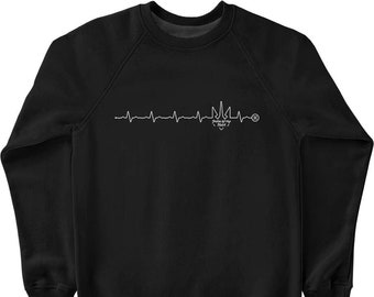 Sweat-shirt pour hommes « Pulse de mon cœur »