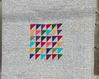 Art Quilt; “Geese in a box”