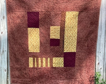 Small Quilt; “Minding Diamonds”