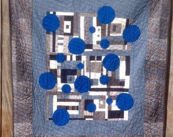 Blue Moons Art Quilt
