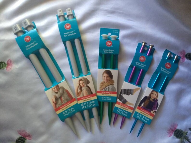 size US 35 Plastic Knitting Needles us 10 size US 19 Size us 11 size us 17 Anodized Aluminum Knitting Needles BOYE Knitting needles