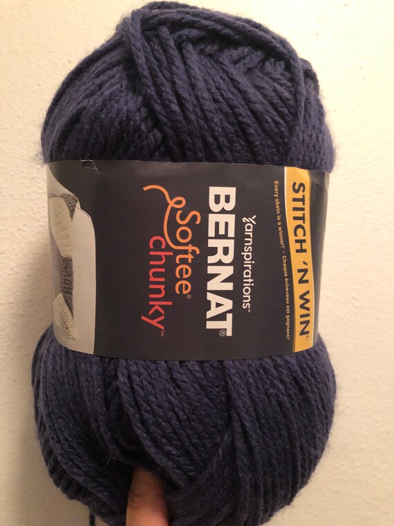 FADED DENIM Bernat Softee Chunky Stitch n Win Yarn Etsy