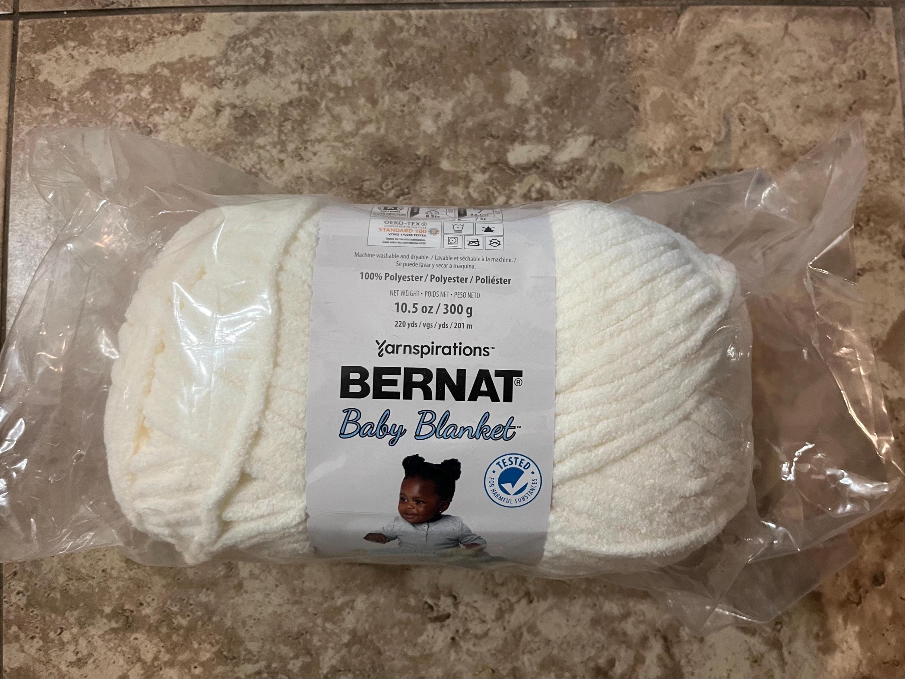 Bernat blanket yarn almond sale