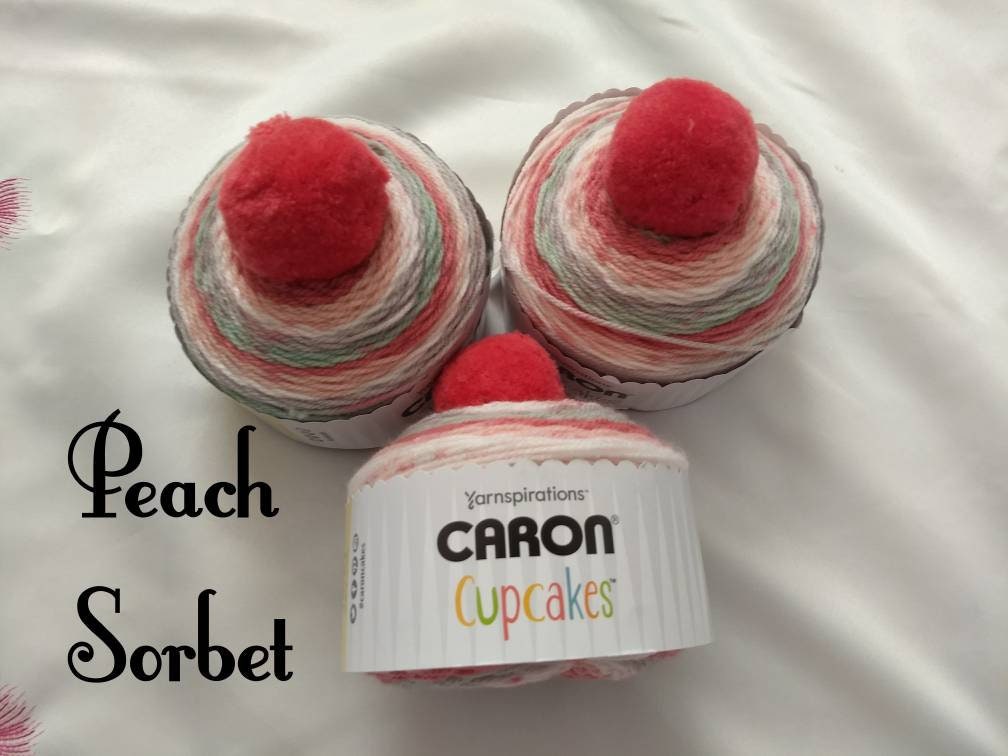 Caron Cupcake Yarn pom pom yarn For Knitting and Crochet Etsy