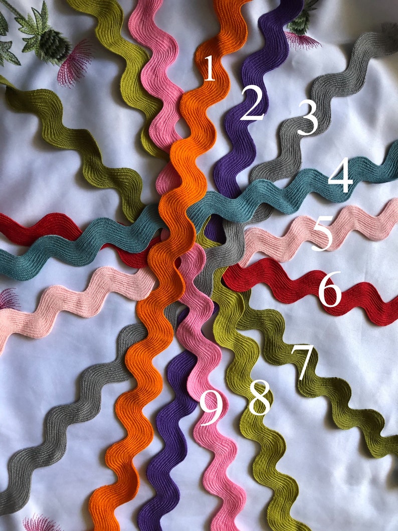 Choose Your Colors 10 Yards Giant RIC RAC Jumbo Sewing Etsy