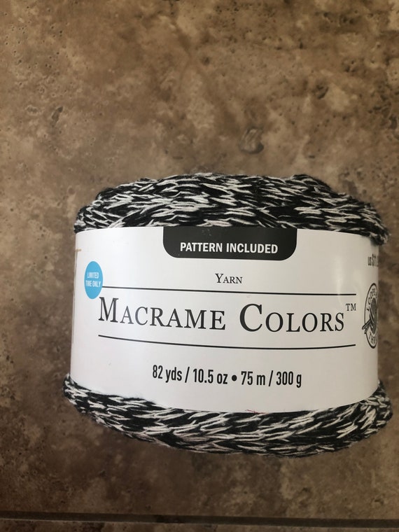 BLACK MARL Macrame Colors Yarn Loops and Thread Etsy