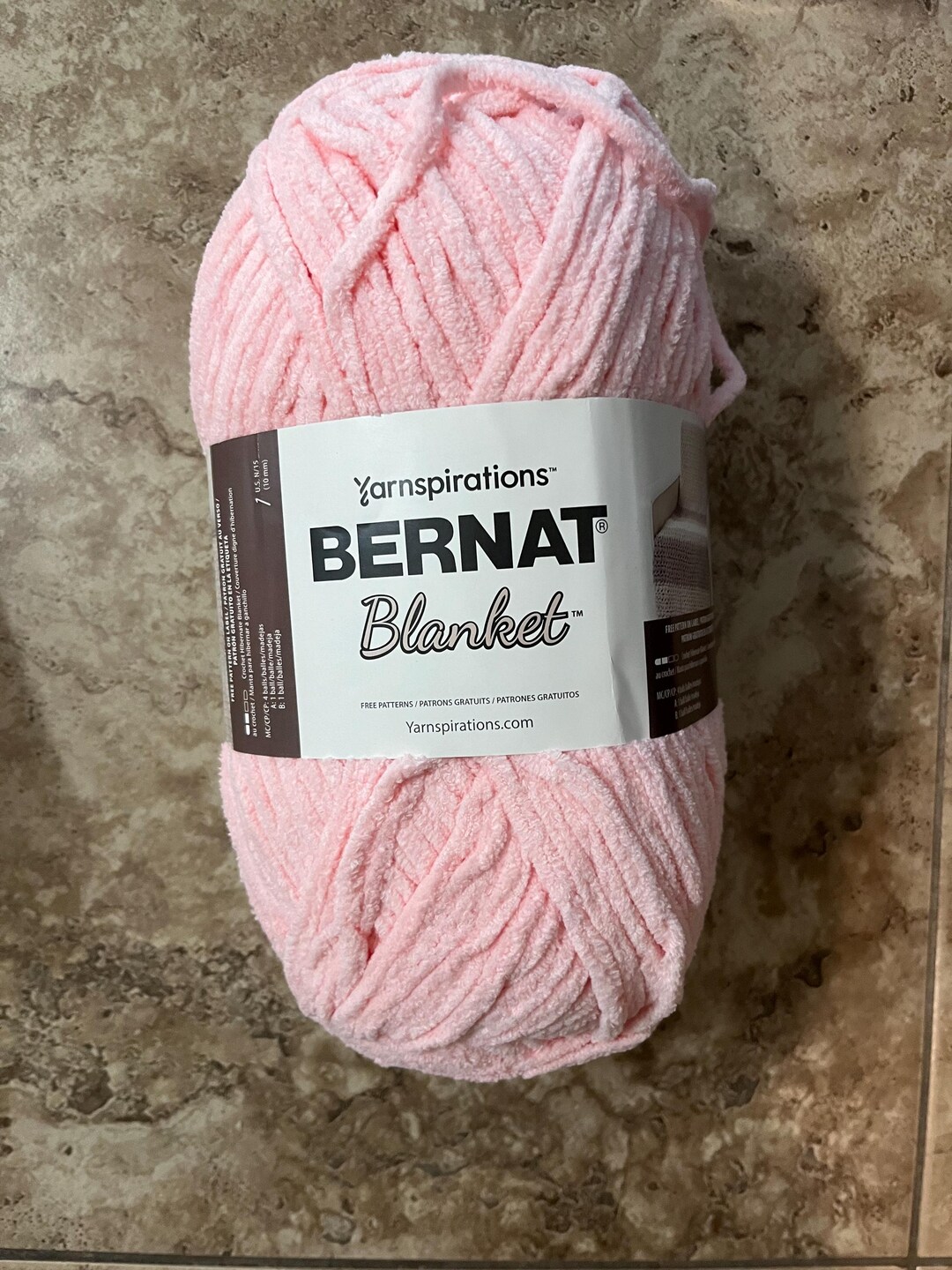 Knit Blanket Pixie Pink Bernat Blanket Yarn Bernat Blanket Brights