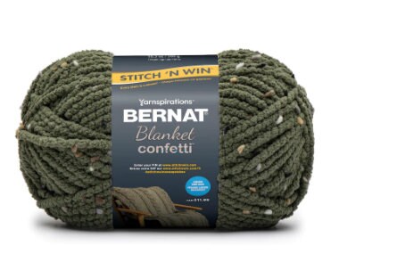 CAMO CONFETTI Bernat Blanket Confetti Stitch N Win Yarn