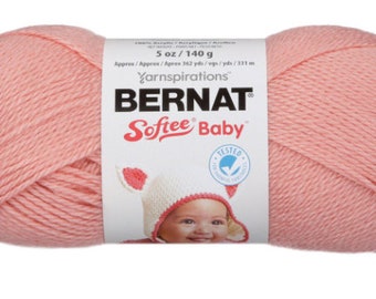 SOFT PEACH Bernat Softee Baby Yarn Solids Etsy