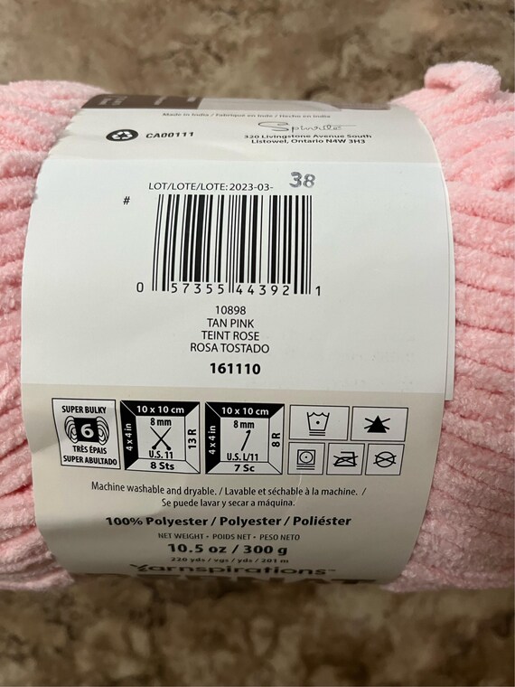 Bernat blanket yarn tan pink sale
