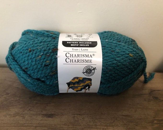 BLUE TWEED, Charisma Yarn by Loops & Threads Etsy